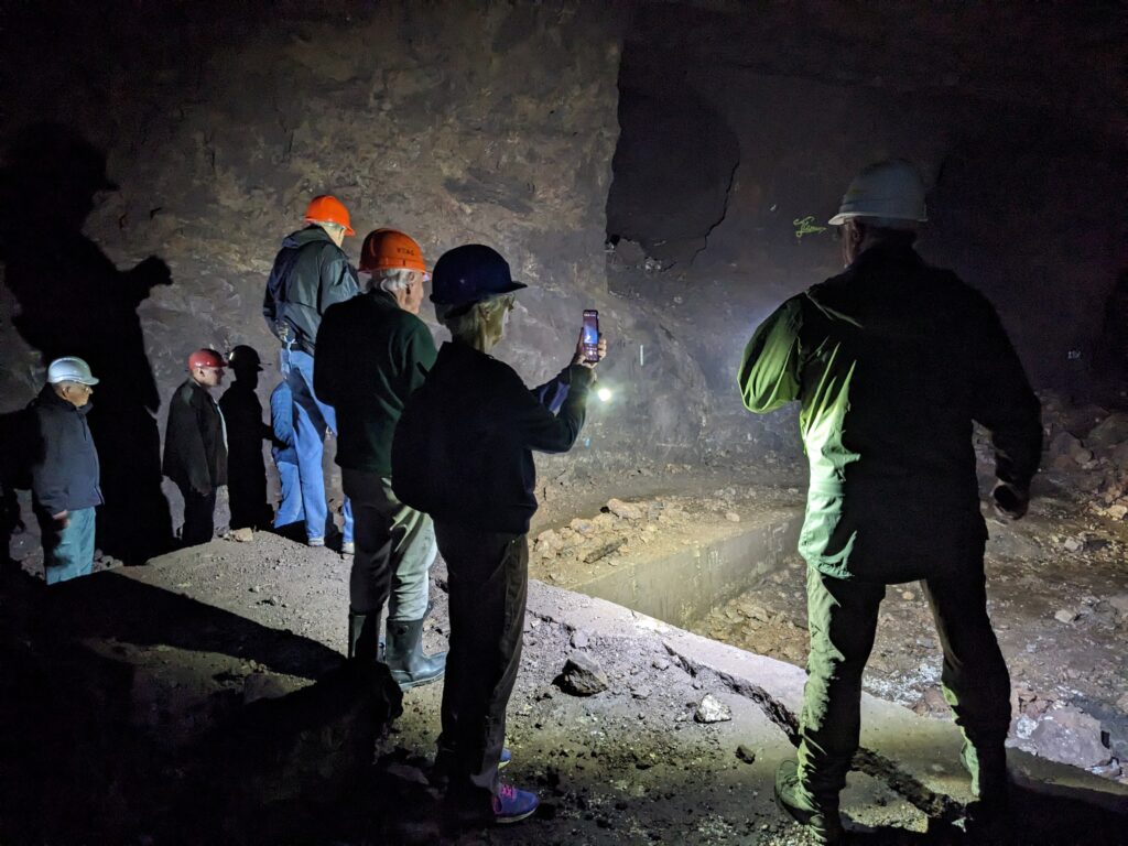 Tour testimonial in a picture. Getting Knee Deep Into History underground on the Third Reich Underground Tour