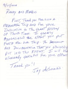 Tour testimonial regarding a private tour for five friends.