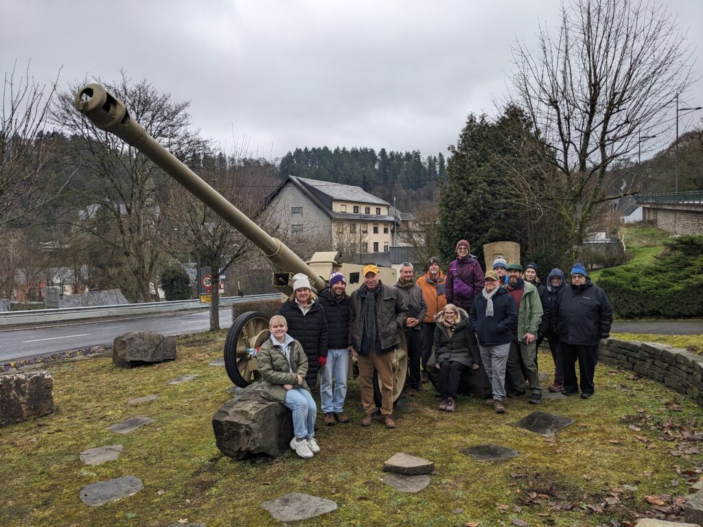 On this 28th Infantry Division Battlefield Tour will visit this German anti-tank gun in Clervaux, Luxembourg, a key town for the division during the Battle of the Bulge