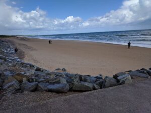 Omaha Beach is just one of many battlefields we will visit on our Normandy battlefield tour