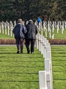 Visiting AMBC and European military cemeteries is a key part of every Knee Deep Into History tour.