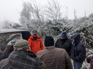 Visiting the German jump-off lines during the Ardennes Offensive "Battle of the Bulge" Tour